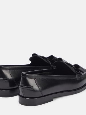 Kožené loafers Ferragamo černé