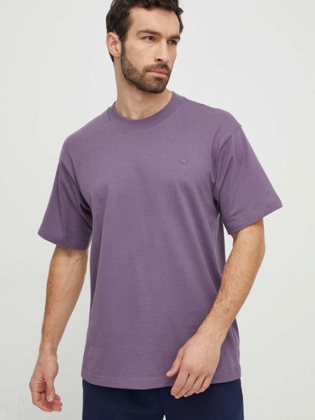 Тениска с дълъг ръкав Adidas Originals виолетово