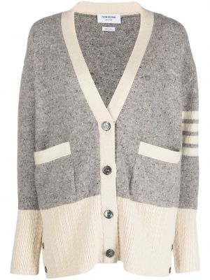 Cardigan a righe oversize Thom Browne