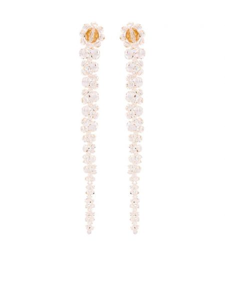 Σκουλαρίκια με πετραδάκια Simone Rocha ροζ