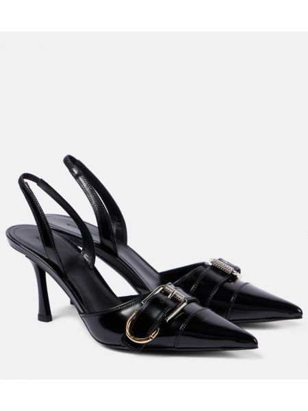 Décolleté di pelle slingback Givenchy nero