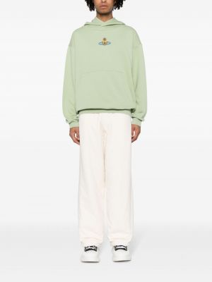 Bluza z kapturem bawełniana Vivienne Westwood zielona