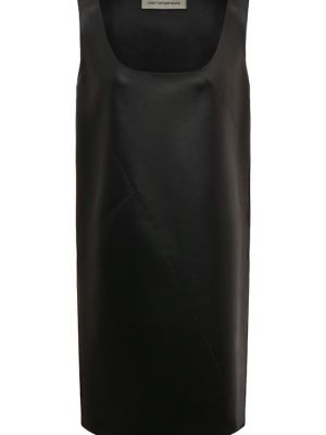 Кожаное платье Color Temperature черное