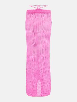 Maksi suknja Bananhot ružičasta