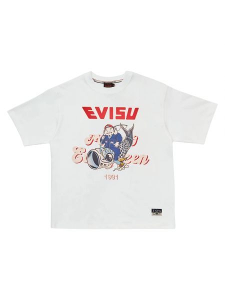 T-shirt mit print Evisu weiß