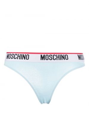 Kalhotky string Moschino modré