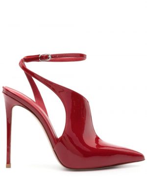 Полуотворени обувки с отворена пета Le Silla червено