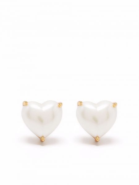 Σκουλαρίκια με μοτίβο καρδιά Kate Spade χρυσό