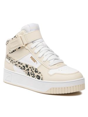 Sneakerși cu imprimeu animal print Puma alb