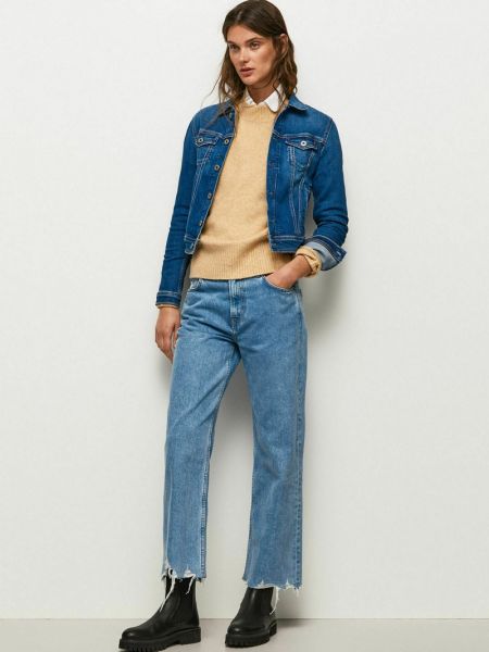 Kurtka jeansowa Pepe Jeans niebieska
