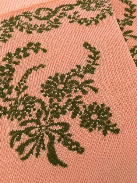 Calcetines de flores de tejido jacquard Simone Rocha rosa