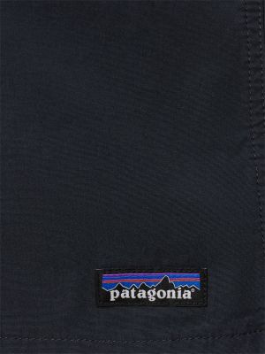 Pantaloni scurți din bumbac Patagonia albastru