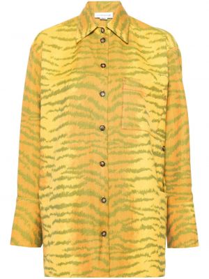 Košile s tygřím vzorem Victoria Beckham