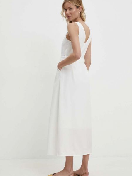 Sukienka długa dopasowana Answear Lab biała