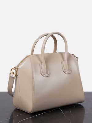 Δερμάτινη τσάντα shopper Givenchy μπεζ