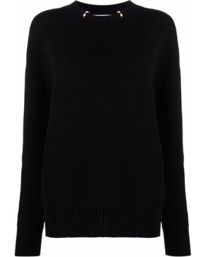 Pleten pulover Bottega Veneta črna