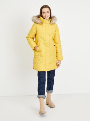 Prošívaný kabát Vero Moda žlutý