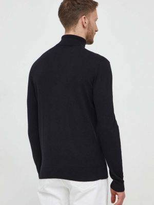 Gyapjú pulóver Karl Lagerfeld fekete