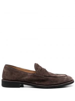 Pantofi loafer din piele de căprioară Alberto Fasciani maro
