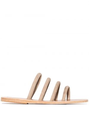 Semsket skinn sandaler med reim Ancient Greek Sandals brun