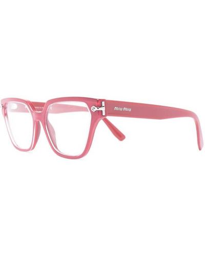 Gafas oversized Miu Miu Eyewear rosa