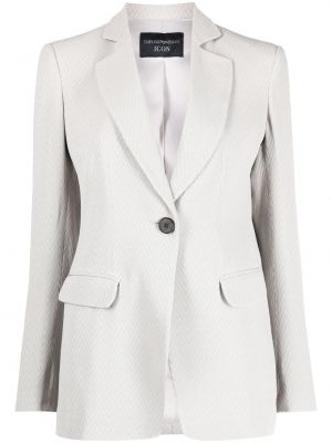 Blazer i jacquard Emporio Armani grå