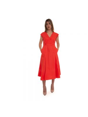 Sukienka bez rękawów bawełniana Pennyblack pomarańczowa
