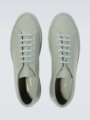 Sneakers di pelle Common Projects verde