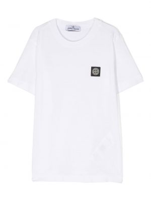 T-shirt för tjejer Stone Island Junior vit