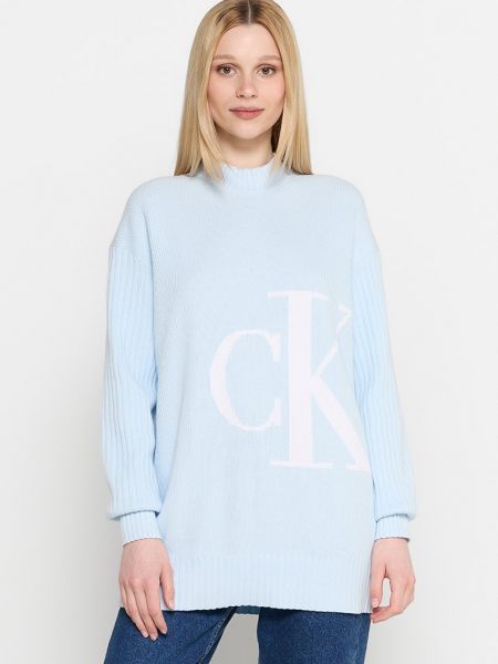 Sweter Calvin Klein Jeans niebieski