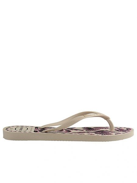 Scarpe piatte slim fit Havaianas beige