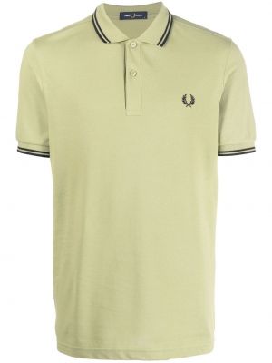 Brodert poloskjorte Fred Perry grønn