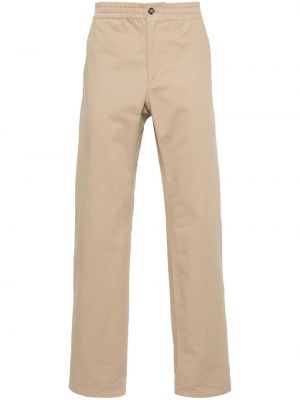 Pantalon droit en coton A.p.c. beige