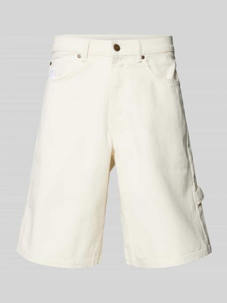 Szorty jeansowe z kieszeniami Karl Kani białe