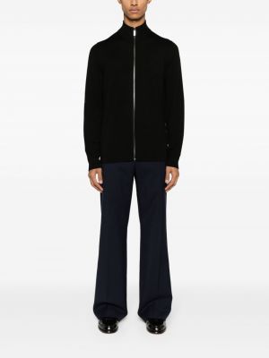 Woll strickjacke mit stickerei mit reißverschluss Calvin Klein