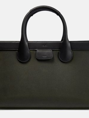 Δερμάτινη τσάντα shopper Chloã© μαύρο