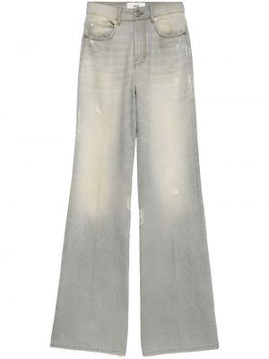 Voľné bavlnené džínsy Ami Paris sivá