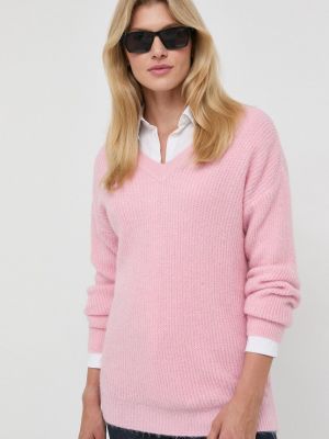 Morgan gyapjúkeverék pulóver könnyű, női, rózsaszín