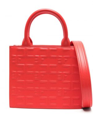 Τσάντα shopper Elisabetta Franchi κόκκινο