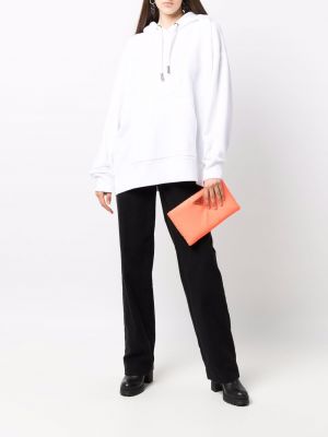 Bluza z kapturem bawełniana Ami Paris biała