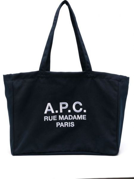 Shopping bag A.p.c. blå