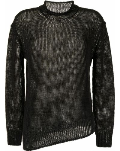 Jersey de tela jersey asimétrico Ralph Lauren Collection negro