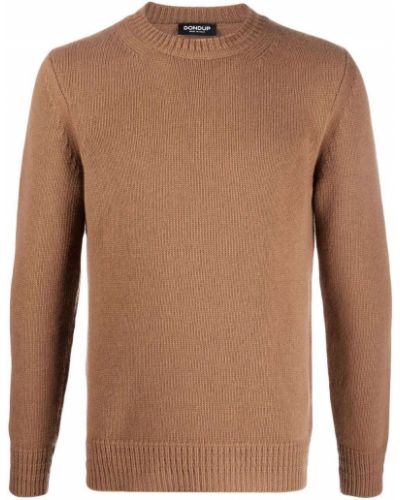 Jersey de punto de tela jersey de cuello redondo Dondup marrón