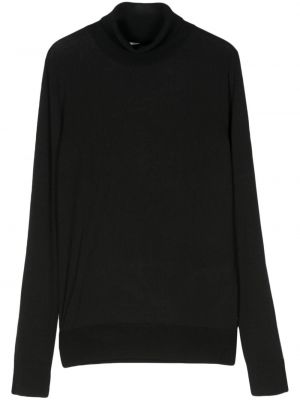 Прозрачен пуловер Calvin Klein черно