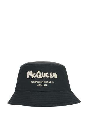 Chapeau en nylon Alexander Mcqueen noir