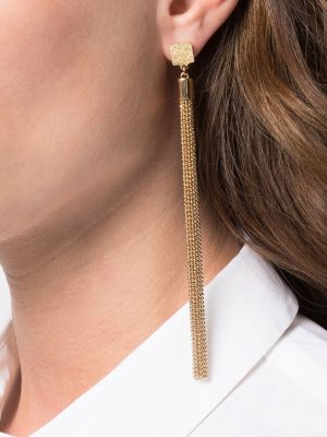 Boucles d'oreilles avec perles à boucle Brunello Cucinelli doré