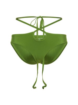 Bikini con cordones Christopher Esber verde