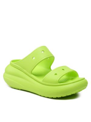Чехли Crocs зелено