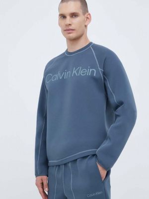 Суитчър с принт Calvin Klein Performance сиво