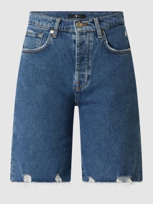 Szorty jeansowe 7 For All Mankind niebieskie